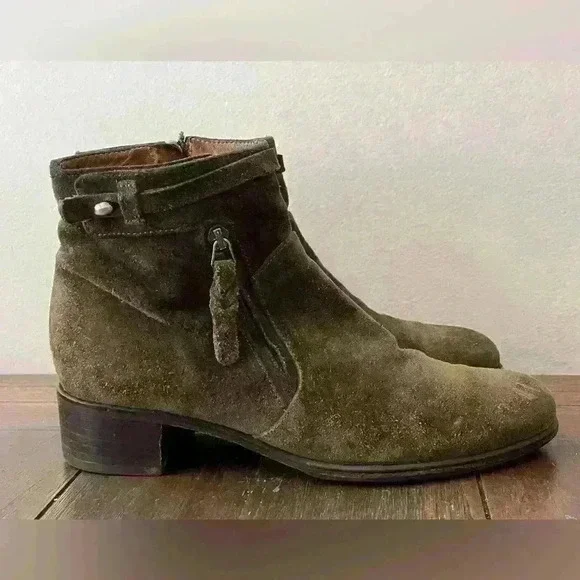 Alberto Fermani Green Suede Boots Womens size 7.5 US - Picture 4 of 9